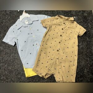 NWT Carters boys 2T outfits.